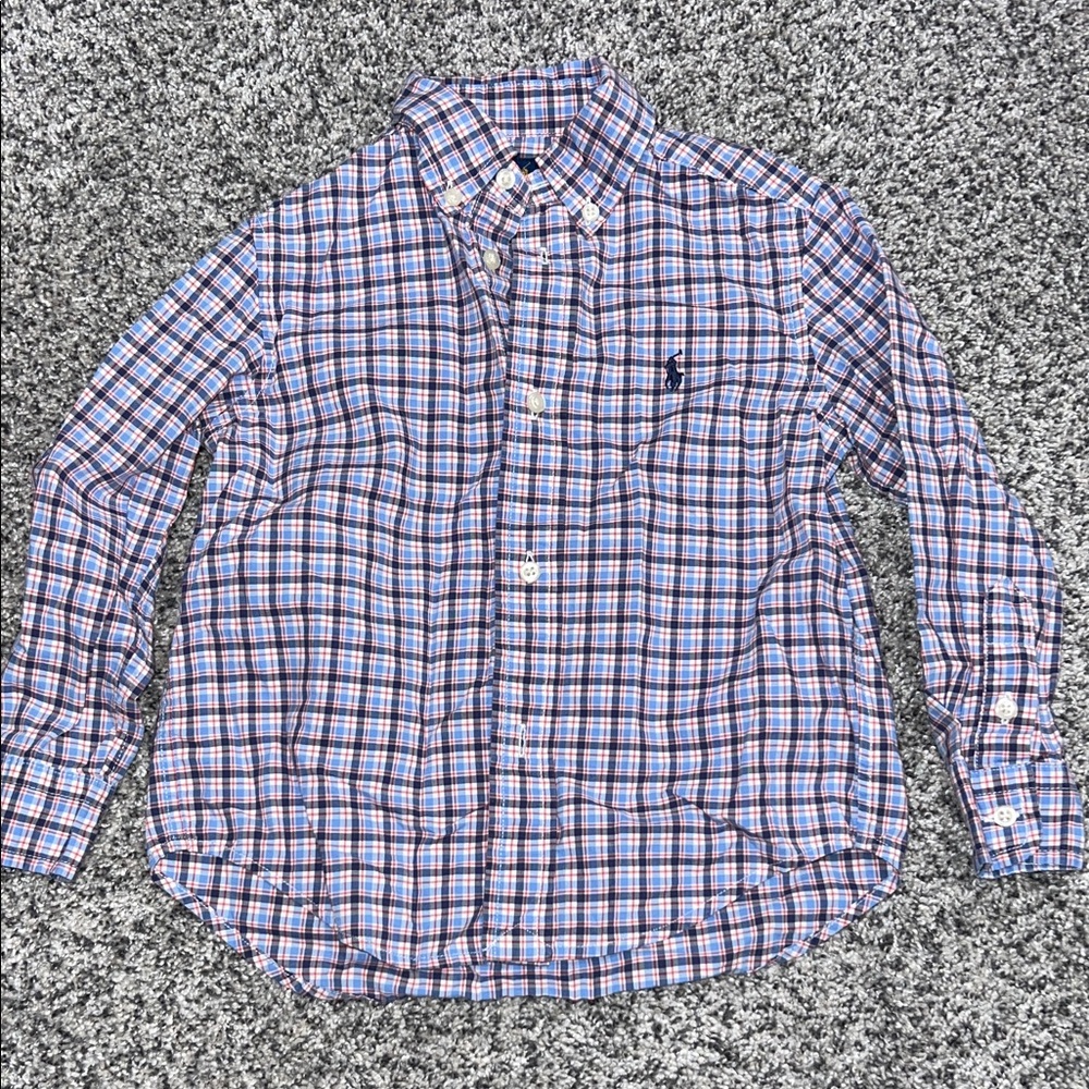 Polo by Ralph Lauren Multicolor Plaid Shirt Boy 3T